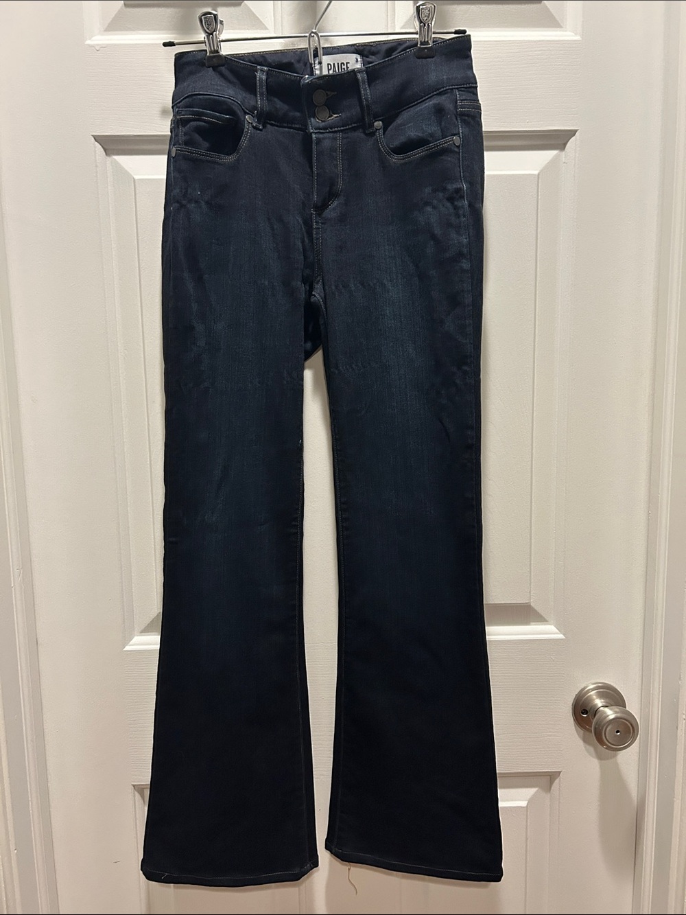 PAIGE Dark Blue Flare Jeans